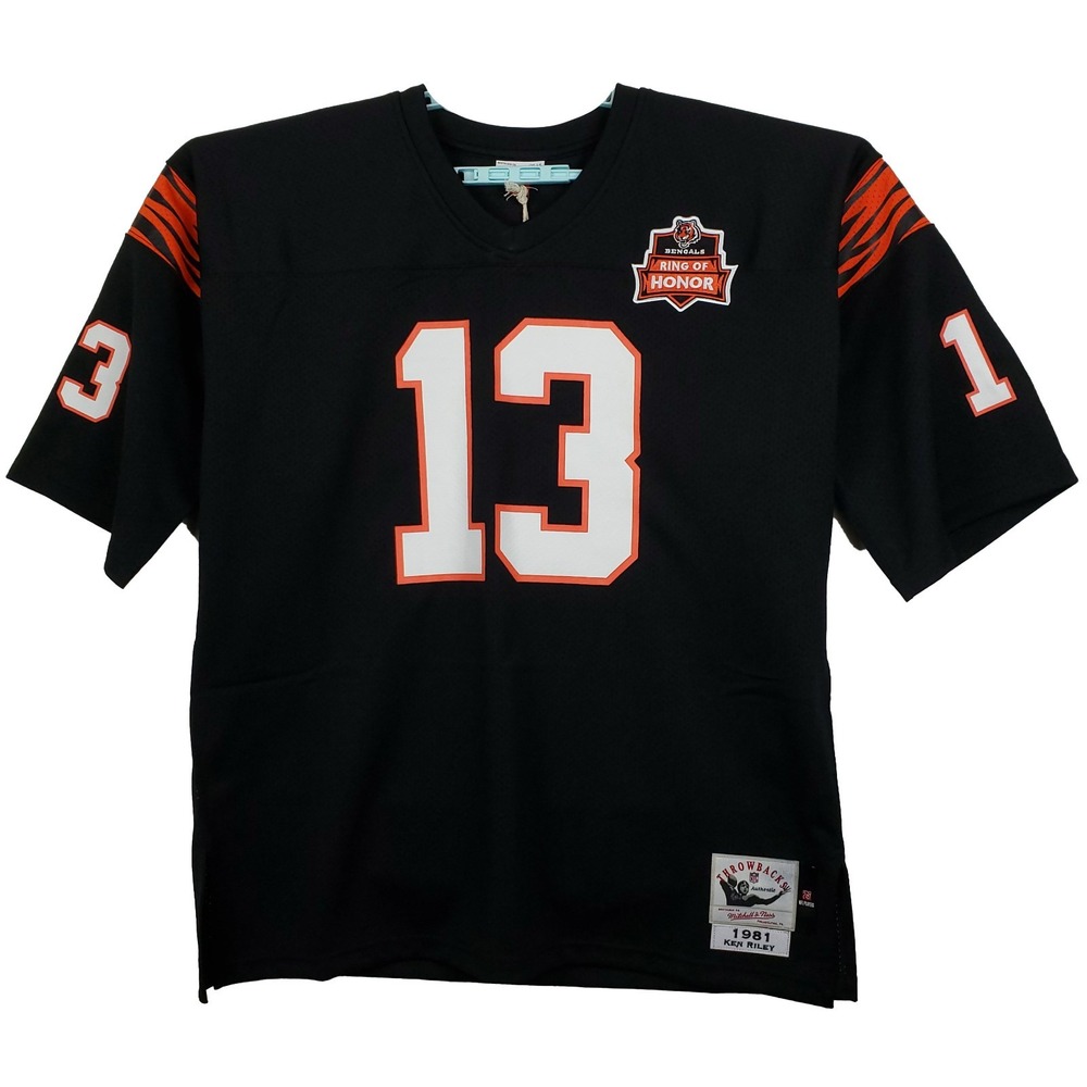 Authentic Ken Riley Cincinnati Bengals Mitchell & Ness NFL 2XL XXL Jersey NWT